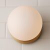 BS18174.3.BS18174AB Modern Milky Globe Bath Sconce – view 4