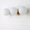 BS18176.1.BS18176AB Modern Milky Globe Vanity Light – 3 Light – view 2