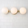 BS18176.3.BS18176AB Modern Milky Globe Vanity Light – 3 Light – view 4