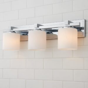 BS18180.0.BS18180CH Opal Barrel Vanity Light – 3 Light