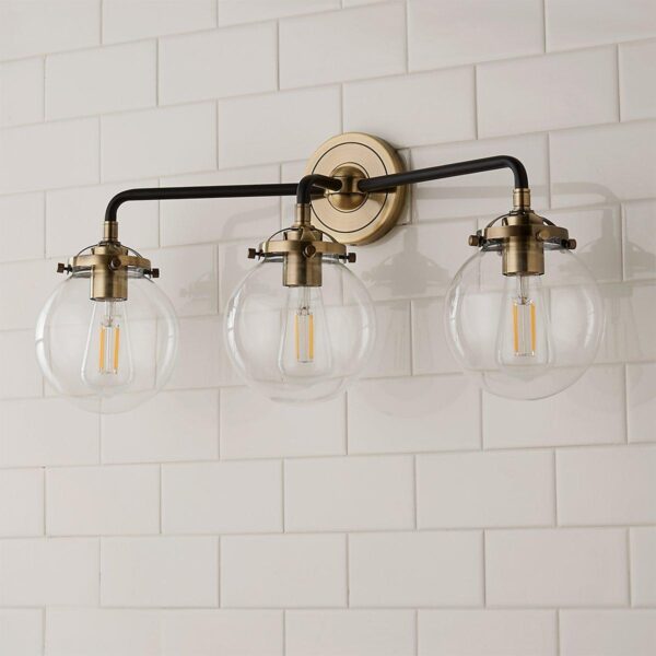 BS18307.1.BS18307KB Mod Mix Clear Globe Vanity Light – 3 Light – view 2
