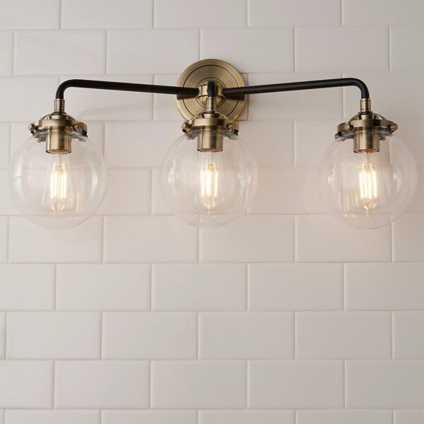 BS18307.3.BS18307KB Mod Mix Clear Globe Vanity Light – 3 Light – view 4