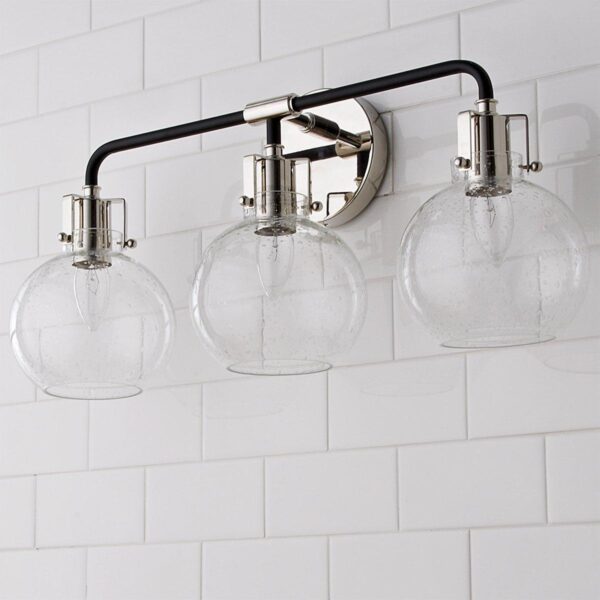 BS18309.1.BS18309KN Hinley Seeded Glass Vanity Light – 3 Light – view 2