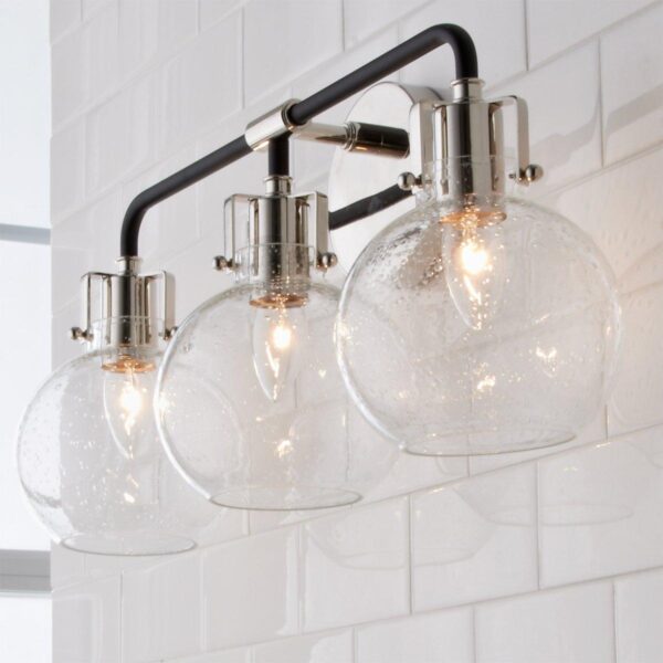 BS18309.2.BS18309KN Hinley Seeded Glass Vanity Light – 3 Light – view 3