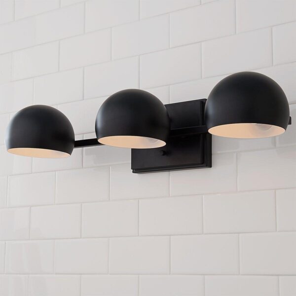 BS19186.0.BS19186BK Just Enough Retro Vanity Light