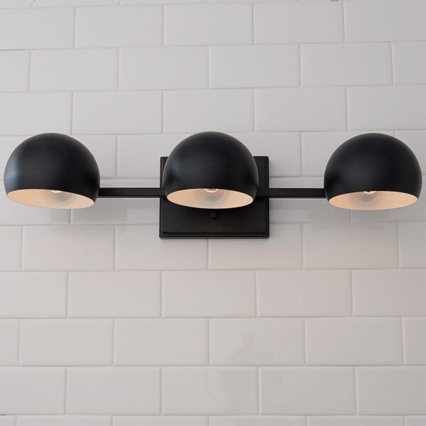 BS19186.3.BS19186BK Just Enough Retro Vanity Light – view 4