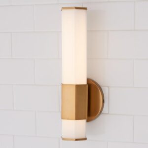 Contemporary Hexagon LED Bath Sconce