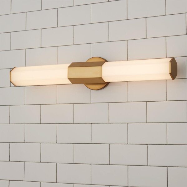 Contemporary Hexagon LED Vanity Light – Small
