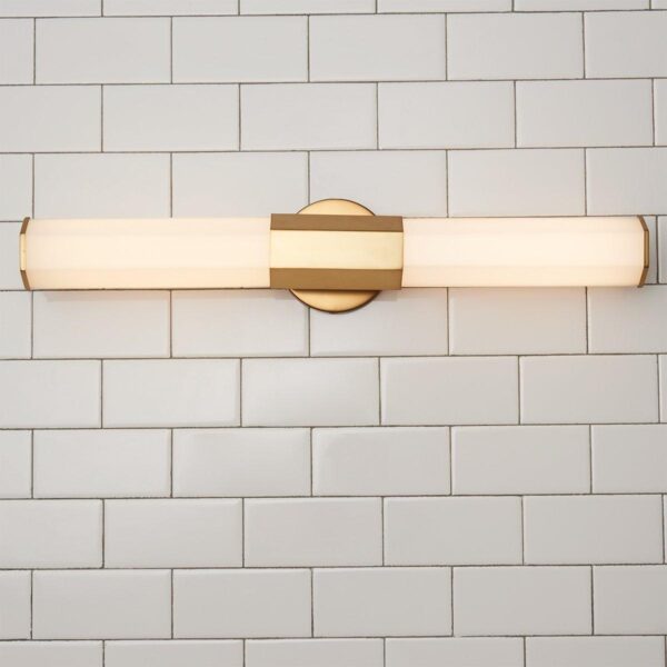 Contemporary Hexagon LED Vanity Light – Small – view 4