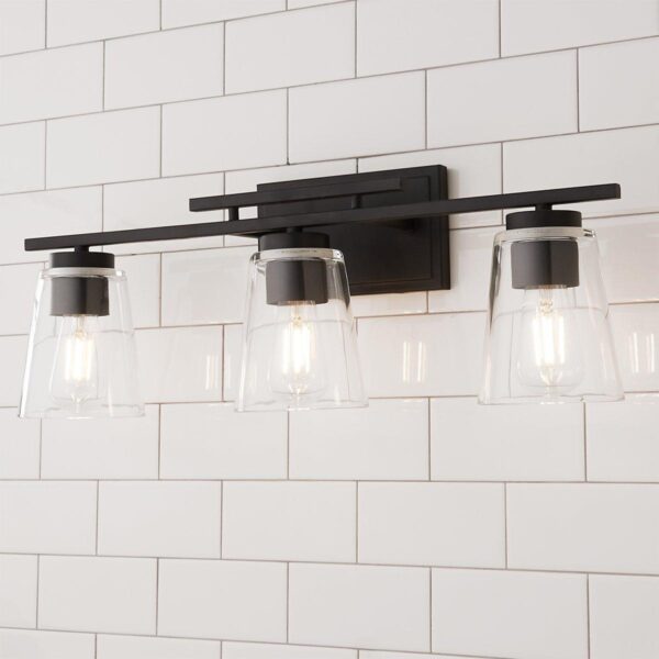 BS19304.0.BS19304BK T Bar Taper Vanity Light – 3 Light