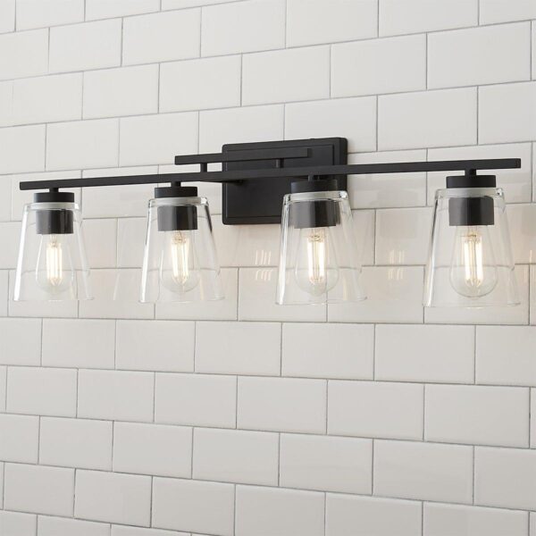 BS19305.0.BS19305BK T Bar Taper Vanity Light – 4 Light