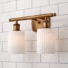 BS19322.0.BS19322BB Ridged Austin Vanity Light – 2 Light