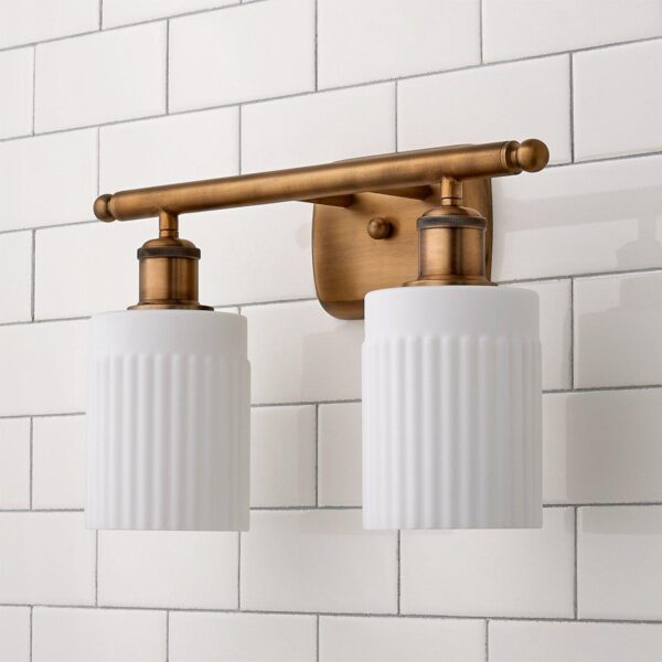 BS19322.1.BS19322BB Ridged Austin Vanity Light – 2 Light – view 2