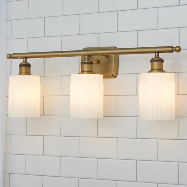 Ridged Austin Vanity Light – 3 Light