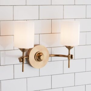 BS20104.0.BS20104AB Jerdora Opal Glass Vanity Light – 2 Light