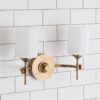 Jerdora Opal Glass Vanity Light – 2 Light – view 2