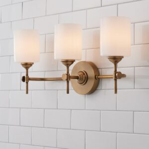 Jerdora Opal Glass Vanity Light – 3 Light