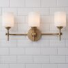 Jerdora Opal Glass Vanity Light – 3 Light – view 3