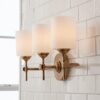 Jerdora Opal Glass Vanity Light – 3 Light – view 4