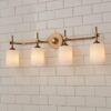 Jerdora Opal Glass Vanity Light – 4 Light