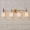 Jerdora Opal Glass Vanity Light – 4 Light – view 4