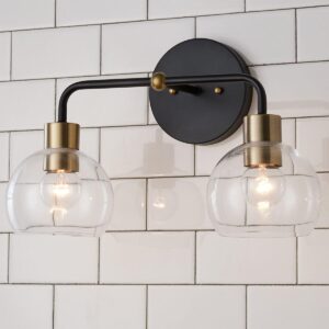 BS20165C.0.BS20165CBC Young House Love Clear Glass Bubble Vanity Light – 2 Light