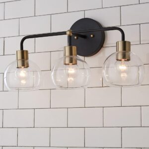 Young House Love Clear Glass Bubble Vanity Light – 3 Light