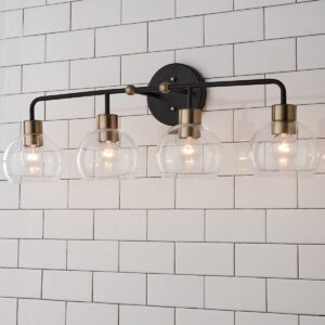 BS20167C.0.BS20167CBC Young House Love Clear Glass Bubble Vanity Light – 4 Light