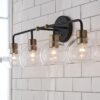 Young House Love Clear Glass Bubble Vanity Light – 4 Light – view 2
