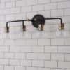 Young House Love Clear Glass Bubble Vanity Light – 4 Light – view 4