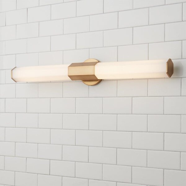 Contemporary Hexagon LED Vanity Light – Large