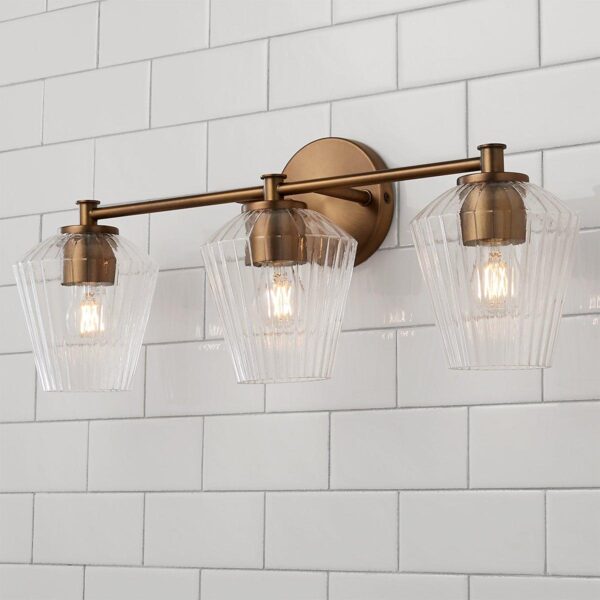 BS21021.0.BS21021AB Fluted Felix Vanity Light – 3 Light