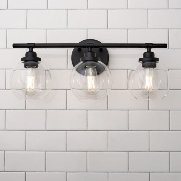 Simple Globe Vanity Light – 3 Light – view 3