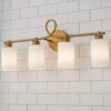BS21134.0.BS21134AB Looped Arm Vanity Light – 4 Light