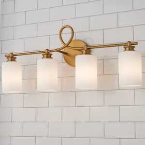 BS21134.0.BS21134AB Looped Arm Vanity Light – 4 Light