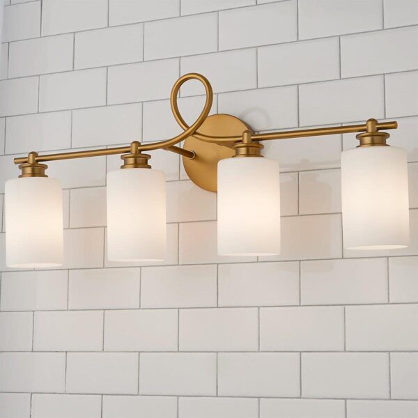 BS21134.0.BS21134AB Looped Arm Vanity Light – 4 Light