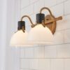 BS22001.3.BS22001AB Vienna White Glass Vanity Light – 2 Light – view 4