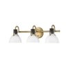 BS22002.1.BS22002AB Vienna White Glass Vanity Light – 3 Light – view 2