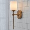 Jerdora Opal Glass Bath Sconce – view 3