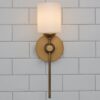 Jerdora Opal Glass Bath Sconce – view 4