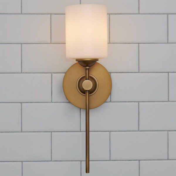 Jerdora Opal Glass Bath Sconce – view 4