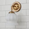 BS22107A.1.BS22107ABM Chris Loves Julia Marlo Bath Sconce – Milk Glass – view 2