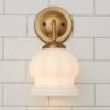 BS22107A.2.BS22107ABM Chris Loves Julia Marlo Bath Sconce – Milk Glass – view 3