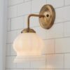 BS22107A.3.BS22107ABM Chris Loves Julia Marlo Bath Sconce – Milk Glass – view 4