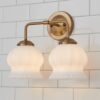 BS22108A.0.BS22108ABM Chris Loves Julia Marlo Vanity Light – 2 Light – Milk Glass