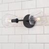 BS23007.0.BS23007MB Xaviero Glass Vanity Light – 2 Light – Clear
