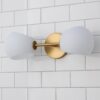 BS23008.1.BS23008BO Xaviero Glass Vanity Light – 2 Light – Opal – view 2