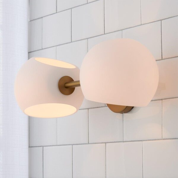 BS23008.3.BS23008BO Xaviero Glass Vanity Light – 2 Light – Opal – view 4