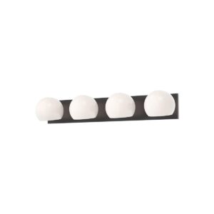 Xaviero Glass Vanity Light – 4 Light – Opal