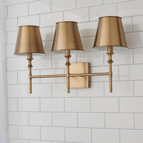 Antigue Vanity Light – 3 Light – view 2